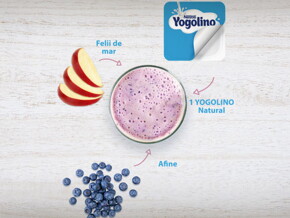 smoothie cu fructe si iaurt yogolino