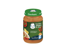 GERBER BIO Cartofi dulci cu Pui si Legume, 190g, de la 10 luni