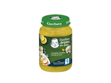 GERBER BIO Conopida, Porumb, Curcan si Orez, 190g, de la 8 luni